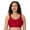 Rosy Red Tropic, variant on Wireless, Comfort Revolution Full-Coverage Wirefree Bra for Women, Moisture-Wicking, Scarlet Berry Dot