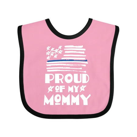 

Inktastic Police Officer Mommy Law Enforcement Gift Baby Boy or Baby Girl Bib