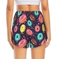 thumbnail image 4 of Goofa Donuts1 Printed Women 2 in 1 Running Shorts,Quick Dry Athletic Workout Shorts,High Waisted Athletic Shorts with Liner Pockets-Large, 4 of 9