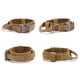 thumbnail image 5 of Collar de perro ajustable, cómodo y transpirable, con hebilla de metal y anillo en D para entrenar perros medianos y grandes, color caqui, L, 5 of 8