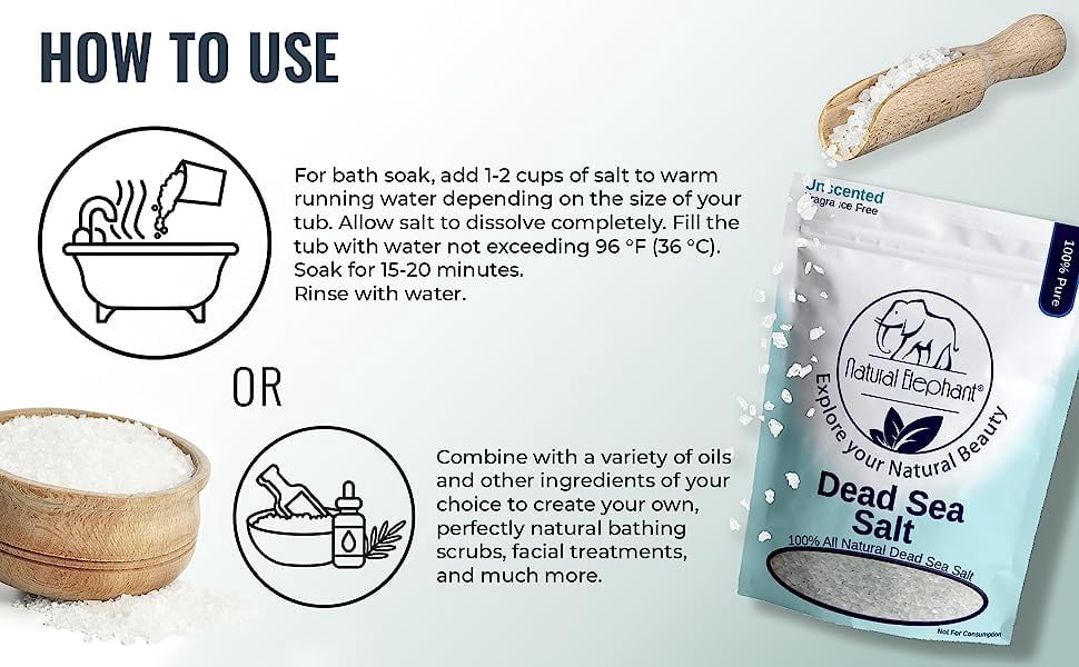 Dead Sea Salt Coarse Grain 19lbs (8.62 kg)