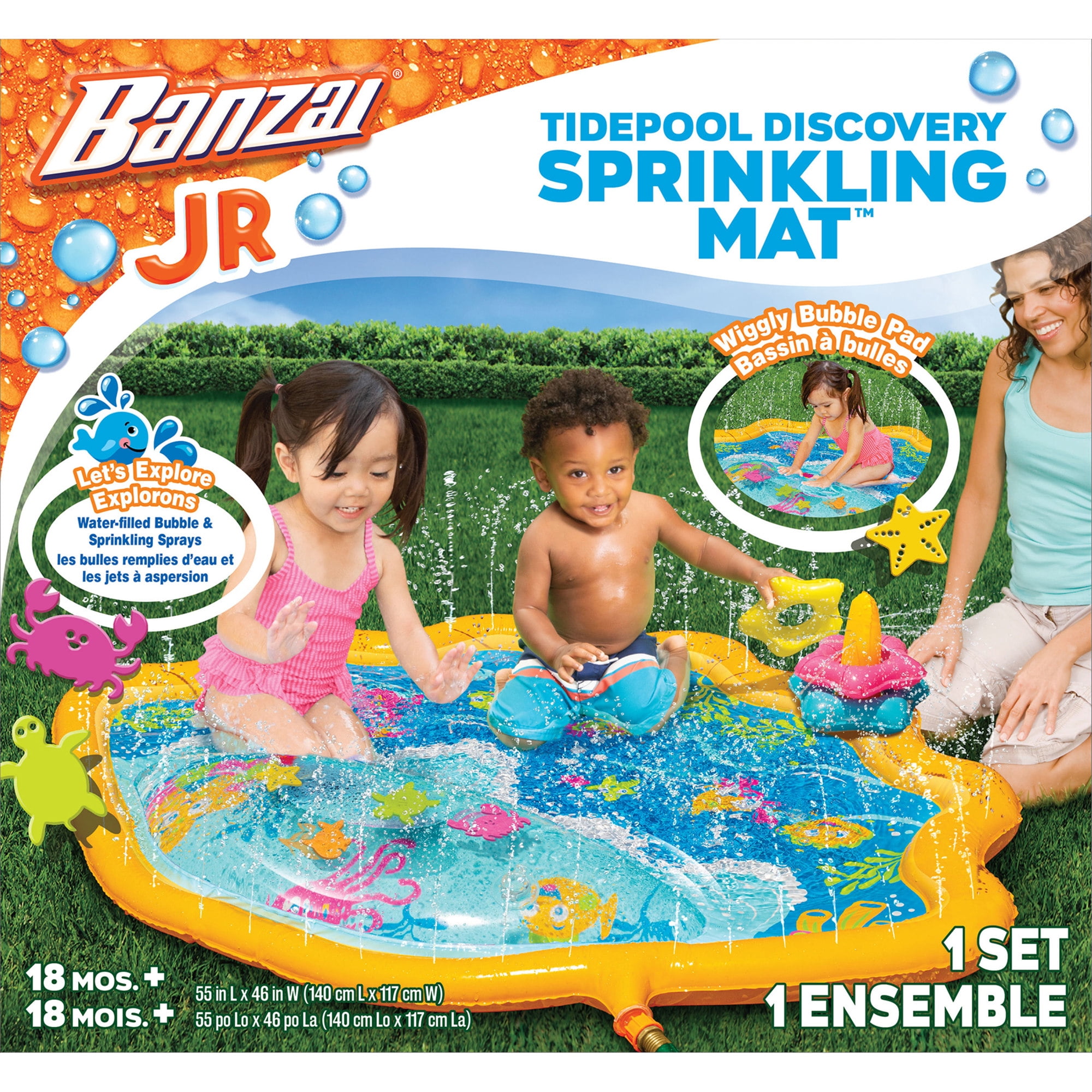 Etna Inflatable Splash Baby Play Mat with Stacking Rings 