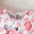 thumbnail image 5 of Girls Fall Floral Sleeveless Dress With Solid Color Cardigan Outfits Toddler Two Piece Clothes, 5 of 9