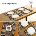 thumbnail image 3 of Sets de Table Vintage pour Table de Cuisine, Sets de Table Vin Raisin 12x18 Pouces, Sets de Table Polyester Lavables Résistants à la Chaleur, 3 of 7