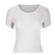 thumbnail image 4 of Blusa superior sexy de manga corta sólida con cuello redondo de verano para mujer con estilo OAVQHLG3B Store lin121212, 4 of 5