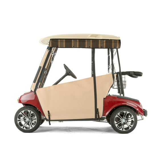 Club Car DS Golf Cart PRO-TOURING Sunbrella Track Enclosure - Linen
