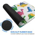 thumbnail image 6 of Long Mouse Pads for Desk,White Cartoon Dinosaurs Pattern Desk Mats on Top Of Desks, Desk Mouse Pad Extra Large with 3mm Non-Slip Base and Stitched Edge for Gaming,Office,Work,Home 31.5"x11.8", 6 of 6