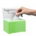 thumbnail image 4 of AdirOffice Acrylic Clear Locking Suggestion Box, Green 2 Pack, 4 of 5