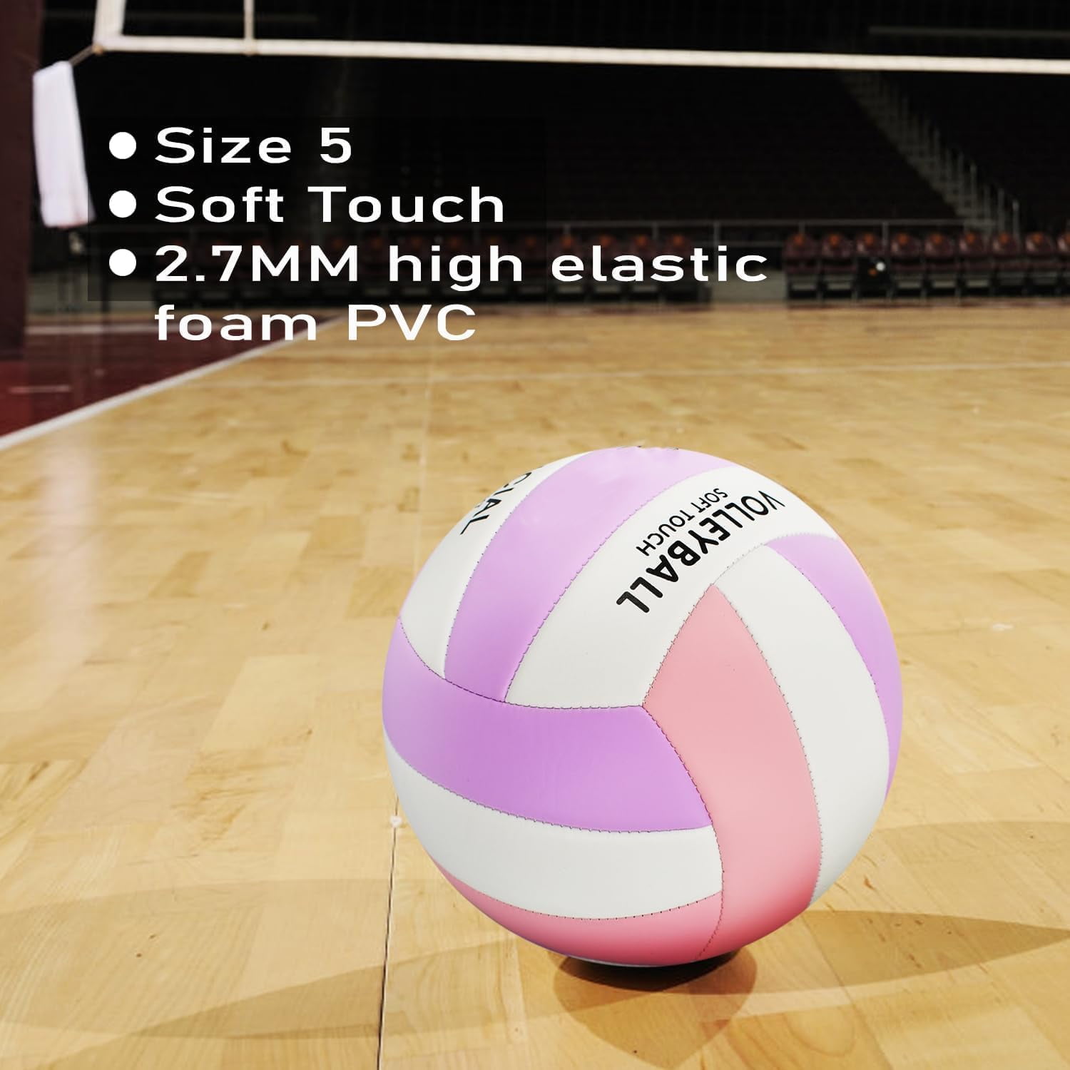 Volleyball Official Size - Waterproof Indoor/Outdoor Soft Volleyball for Beach Play, Game, Gym, Training