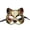 Black, variant on Cat Mask,Half Mardi Gras Mask,Venice Masks for Halloween,Venetian Checkered Musical Cat Masks
