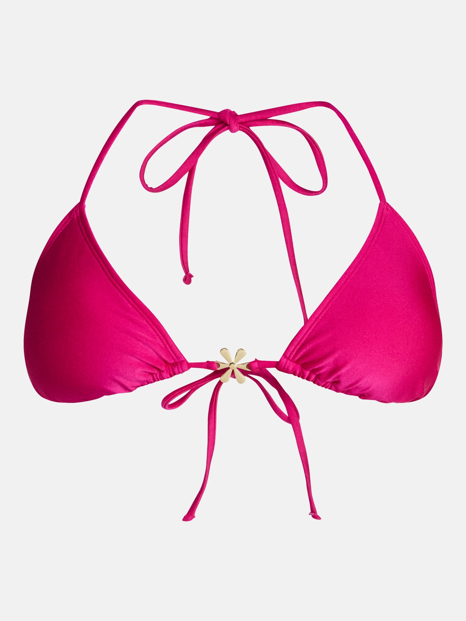 No Boundaries Triangle Halter Bikini Top, Women’s XXS-XXL