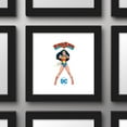 thumbnail image 4 of Gallery Pops DC Comics Wonder Woman - Vintage Warrior Wall Art, Black Framed Version, 12" x 12", 4 of 5