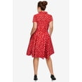 thumbnail image 2 of ellos Women's Plus Size Sandy Shirtwaist Dress - 4X, Poppy Red Floral, 2 of 3