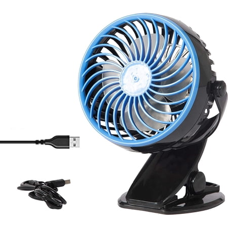 KARMAS PRODUCT Mini USB Powered Desk Fan Can 360 Degree Rotation Fan Speed Adjustable,Personal Fan Strong Airflow and Quiet for Home Office