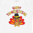 thumbnail image 4 of Inktastic Happy Thanksgiving Cute Turkey in Pilgrim Hat Boys or Girls Baby Bodysuit, 4 of 5