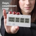 thumbnail image 4 of Reloj de cuenta regresiva reutilizable para todos los grandes eventos de tu vida | Temporizador de cuenta regresiva de hasta 999 días, 4 of 4