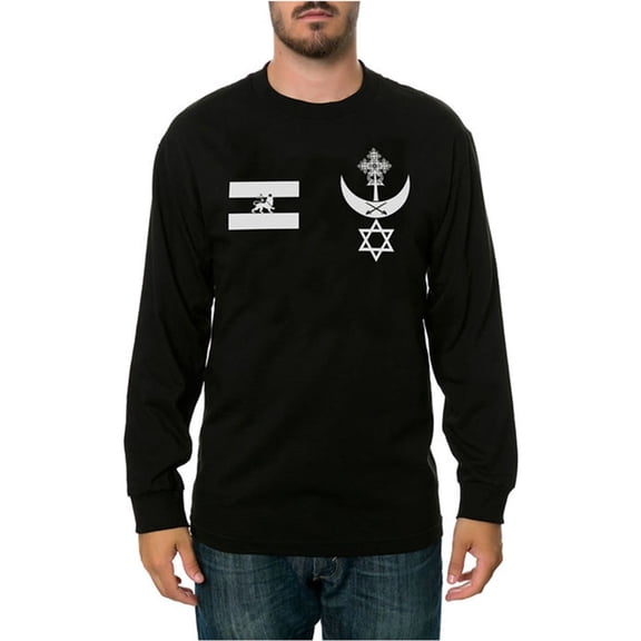 Black Scale Mens The Warrior Blvck Ls Graphic T-Shirt