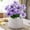 Purple, variant on ZOELNIC 6 Bundles Artificial Fake Pansies Outdoors Flowers UV Resistant Silk Pansy Plastic Faux Plants for Home Outside Garden Window Box Farmhouse Planters Front Door Porch Patio Decor, Purple