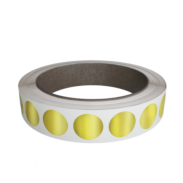 Gold Sticker Round 3/4" Diameter Dot Labels Roll Circle Stickers - (1.9cm) 19mm 1050 Pack by Royal Green