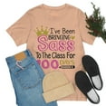 thumbnail image 1 of 100th Day Bringing Sass to the Class Funny Cute 100 Days Tshirt S-3XL, 1 of 10