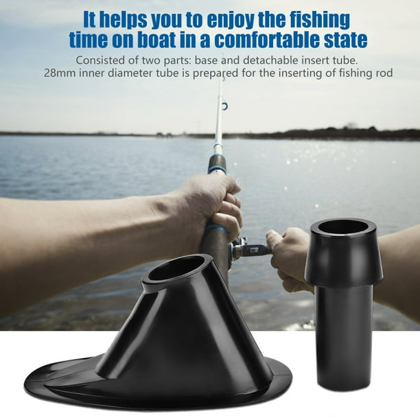 Boat Fishing Rod Holder, Easy To Install Boat Fishing Rod Stand PVC Plastic  Durable Stable For Marine Boats For Canoes For Sea Fishing 