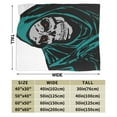 thumbnail image 3 of ZICANCN Death Evil Face Anti-Pilling Flannel Bed Throw Blankets - Couch-Ultra-Soft Micro Fleece Sofa Bed Camping Travel Blanket for Adults 60"x50", 3 of 8