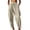 Beige, variant on Women Cotton Linen Baggy Palazzo Harem Pants Drawstring Wide Leg Elastic Waist Beach Yoga Trousers Casual Lounge Pants 2026 Vacation Royal Blue L