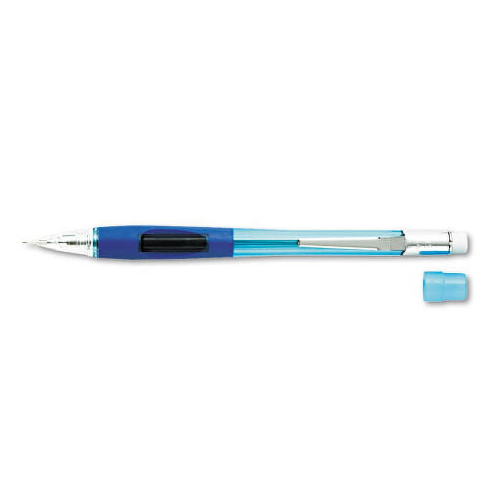 Quicker Clicker Mechanical Pencil, 0.5 Mm, Hb (#2.5), Black Lead, Transparent Blue Barrel | Bundle of 10 Each