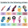 thumbnail image 2 of 5Pcs Black Color Compatible Dymo 3D Label Tape 9mm Dymo 3D Embossing Tape For Dymo Motex E101 E202 Manual Typewriter 12965 1610 Label Maker, 2 of 5