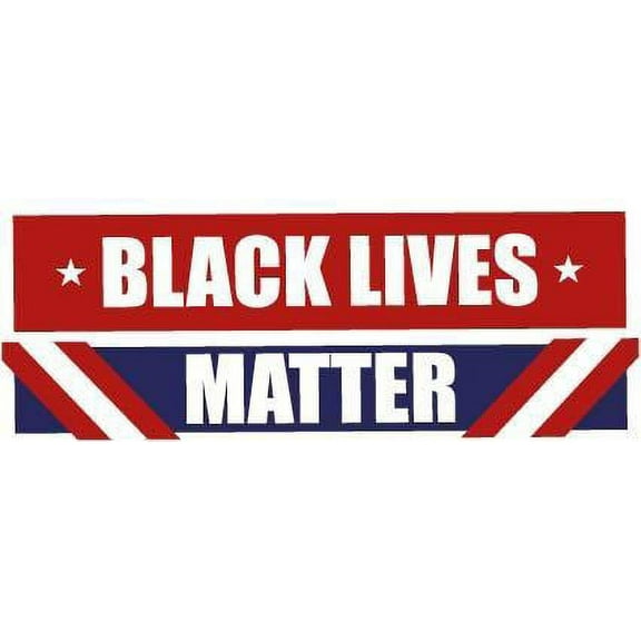 Black Lives Matter BLM Campaign Sign Vinyl Sticker Car Window Bumper Decals for Trucks Vans Laptop Wall Window - Removable Waterproof/Round Peel and Stick Graphic Designs Decoration Size (5x15 inch)
