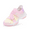RAINBOW/PINK, variant on DREAM PAIRS Girls’ Slip-On Sneakers, Z-Strap Walking Shoes with Colorful Jelly Sole