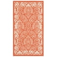 thumbnail image 2 of Safavieh Courtyard Dani Bordered Indoor/Outdoor Area Rug, Terracotta/Natural, 2' x 3'7", 2 of 13