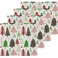 thumbnail image 2 of SKYSONIC Christmas Tree Cotton Washcloths Set of 6, Highly Absorbent Soft Fingertip Towel for Bathroom, Gym, Hotel and Spa, 12 x 12 Inch, 2 of 7