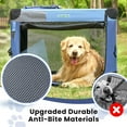 thumbnail image 3 of Gardner Pet Soft Collapsible Dog Crate - 30 Inch Portable Travel Dog Crate for Small/Medium Dogs Indoor & Outdoor, 3-Door Pet Crate with Durable Mesh Windows & Storage Bag, Blue, 3 of 7