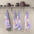 thumbnail image 2 of Sea Life Seamless Pattern Tea Towels Set of 1 Starfish Sea Turtle Kitchen Dish Cloth with Hanging Loop, 18"x28"Lint-Free Absorbent Towel for Kitchen Drying Wiping and Cleaning, 2 of 7