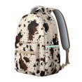 thumbnail image 2 of Farmhouse Style School Backpack Vintage Cow Print and Rustic Country-Themed Design Classic Animal Pattern Bag for Students, 2 of 5