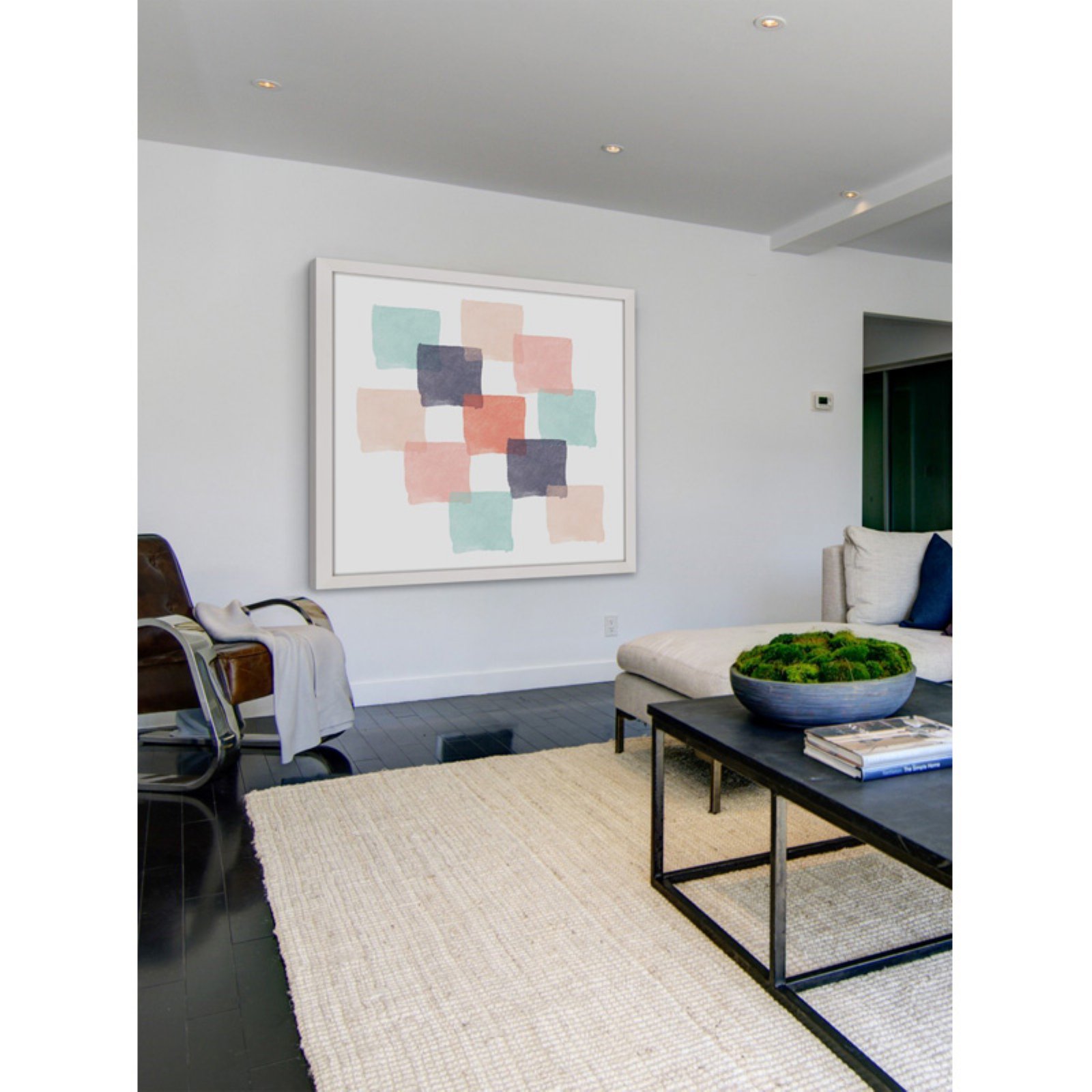 Marmont Hill "Watercolor Squares" by Shayna Pitch Framed Painting Print