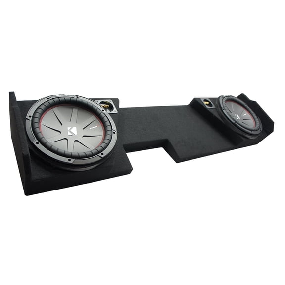 2014 - 2018 GMC Sierra Double Cab Kicker CompR CWR10 Dual 10 Sub Box 2 Ohm