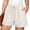 White, variant on Tumotour Summer Board Shorts for Women'S Checkered Double Pocket Wide-Leg Shorts Loose Sporty Elasticated Side Pocket Drawstring Elastic Waist Shorts Athletic Workout Shorts