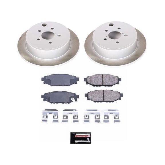 Rear Brake Pad and Rotor Kit - Compatible with 2013 - 2016 Subaru BRZ 2014 2015