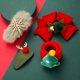 thumbnail image 5 of 4 Uds. Pinzas navideñas para el pelo para niños con pulsera Slap, horquillas de cocodrilo con asta de dibujos animados y copo de nieve, decoración para fiesta, 5 of 5