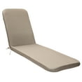 thumbnail image 3 of Outdoor Decor Nature Lounger Cushion 22 x 73 in Solid Taupe, 3 of 5
