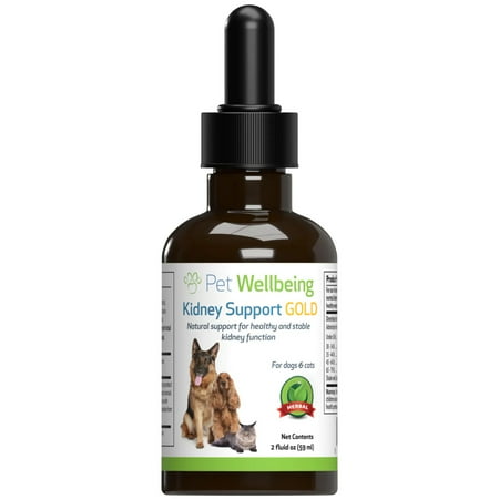 UPC: 0661822000076 | Pet Wellbeing Natural Dog Kidney Disease Support – Kidney Support Gold 2oz (50ml)