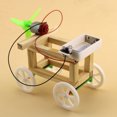 thumbnail image 3 of EeaseCA Mini DIY Car Kit Wind Powered Car Model Toy Kids Educational Gadget Funny Toy, 3 of 7