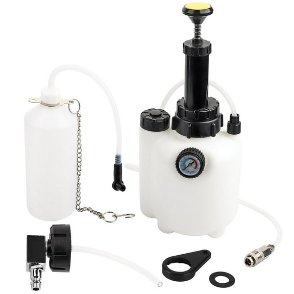KSTE 3L Capacity Manual Brake Clutch Fluid Bleeder Bleeding Tool with Universal Adapter
