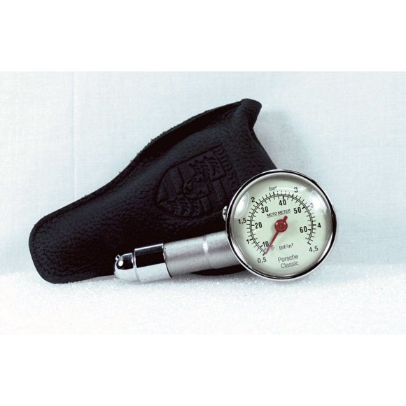 Medidor de presión de neumáticos Porsche con funda original 91172220200