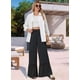 thumbnail image 5 of Pantalones Palazzo de Cintura Alta y Pierna para Mujer, con Encaje, para Playa, Holgados, Color Negro, Talla XXL, 5 of 6