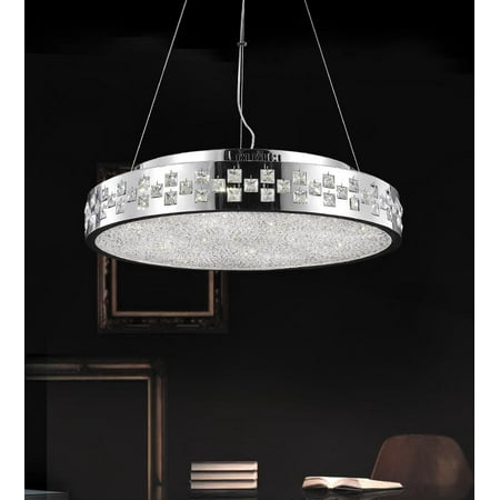 

10 Light Down Chandelier with Chrome finish