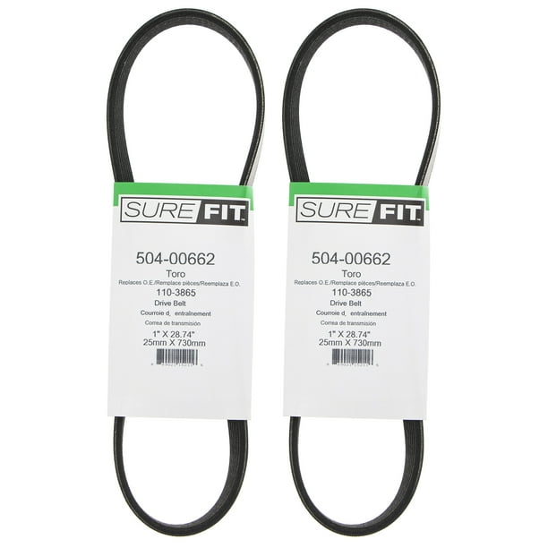 SureFit Deck Drive Belts Replacement for Toro 1103865 52" 60" 72" Cut