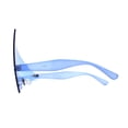 thumbnail image 4 of 80s Funk Lighting Bolt Electric Triangle Shield Sunglasses Blue, 4 of 4